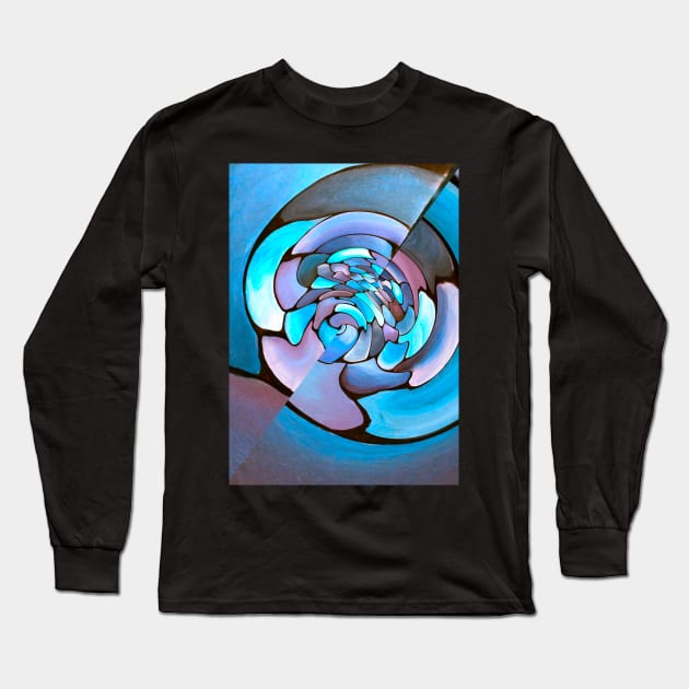 Space Distortion Black Hole Long Sleeve T-Shirt by Nisuris Art